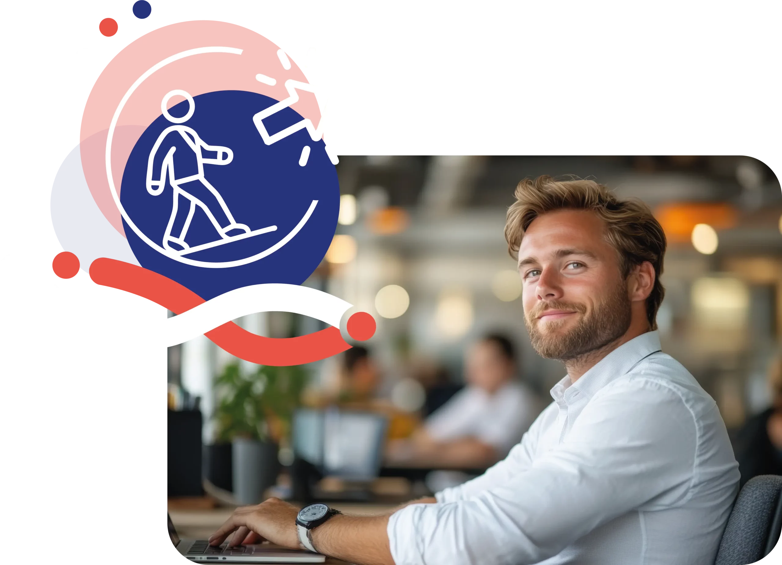 Dirigeant de TPE serein devant son ordinateur, illustrant les bénéfices du copilotage : trésorerie lisible, plan d’action clair et meilleure rentabilité pour les entreprises du Tarn comme à Lavaur, Gaillac, Castres ou Albi.